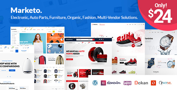 Download Free Marketo v1.3.1 – ECommerce & Multivendor Theme