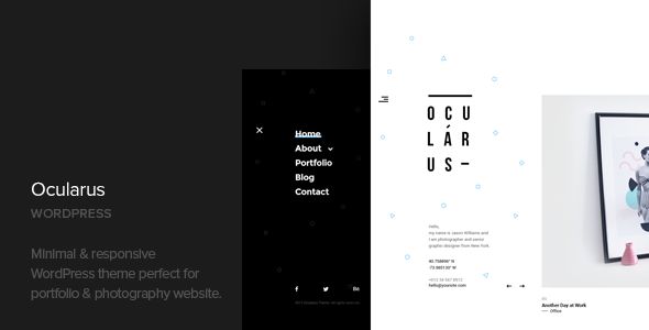 Download Free Ocularus v1.2 – Minimal Photography WordPress Theme