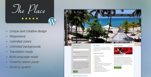 Download Free The Place v1.9.5 – Hotel WordPress Theme Download Free The Place v1.9.5 – Hotel WordPress Theme