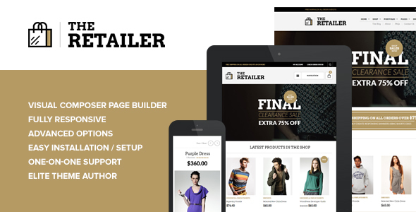 Download Free The Retailer v2.9.2 – Responsive WordPress Theme