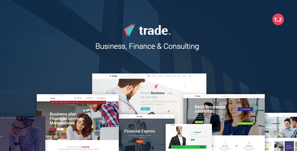 Download Free Trade v1.2 – Business and Finance WordPress Theme