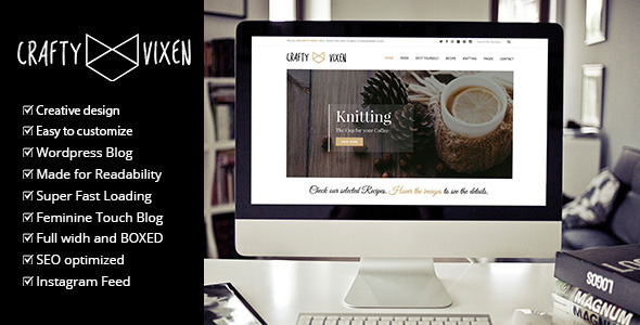 Download Free Vixen Blog v1.4 – Responsive DIY WordPress Blog