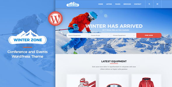 Download Free WinterZone v1.1.1 – Ski & Winter Sports WordPress Theme