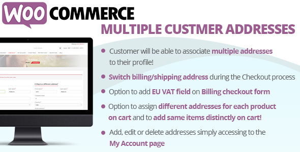 Download Free WooCommerce Multiple Customer Addresses v12.5
