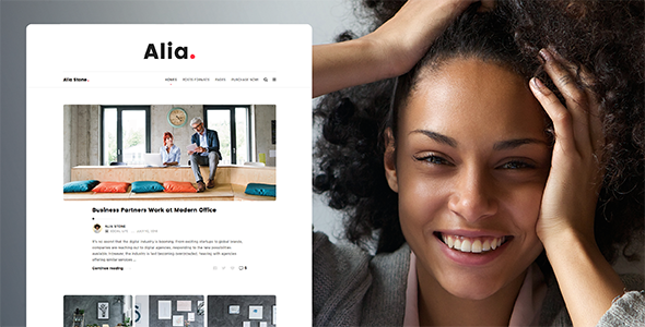 Download Free Alia v1.3.4 – Minimal Personal Blog