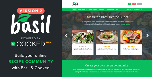 Download Free Basil Recipes v2.0.1 – A Recipe-Powered WordPress Theme Download Free Basil Recipes v2.0.1 – A Recipe-Powered WordPress Theme