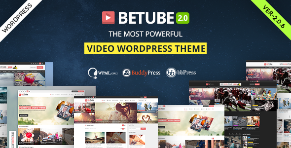 Download Free Betube v2.0.6 – Video WordPress Theme