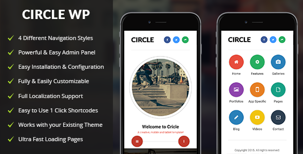 Download Free Circle Mobile v1.0 – Mobile WordPress Theme Download Free Circle Mobile v1.0 – Mobile WordPress Theme