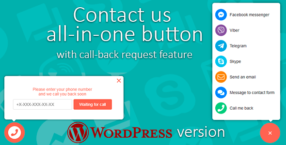 Download Free Contact us v1.3.2 – All-in-one button with callback request