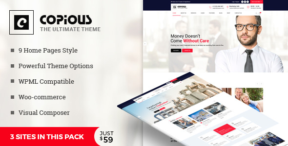 Download Free Copious v1.0 – Multiuse WordPress Theme