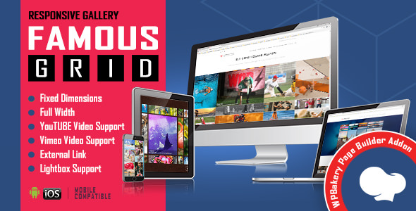 Download Free Famous v1.0 – Responsive Image & Video Grid Gallery for VC