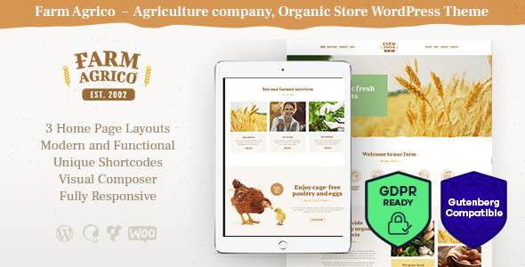 Download Free Farm Agric v1.1 – Agricultural Business WordPress Theme Download Free Farm Agric v1.1 – Agricultural Business WordPress Theme