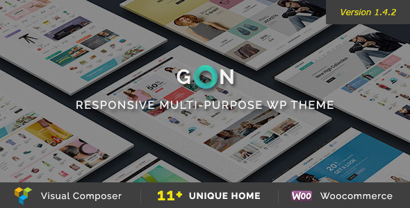 Download Free Gon v1.4.2 – Responsive Multi-Purpose WordPress Theme