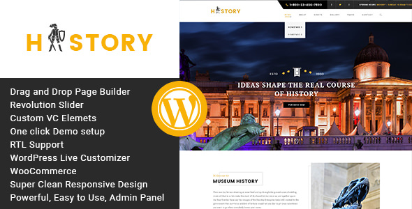 Download Free History v1.2.2 – Museum and Exhibition WordPress Theme Download Free History v1.2.2 – Museum and Exhibition WordPress Theme