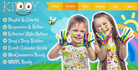 Download Free Kiddy v1.1.8 – Children WordPress theme