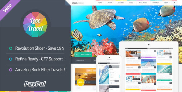 Download Free Love Travel v3.1 – Creative Travel Agency WordPress