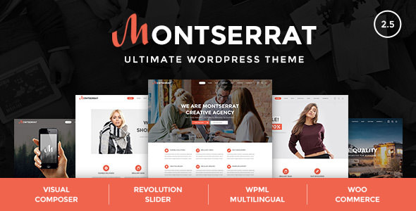 Download Free Montserrat v2.5 – Multipurpose Modern WordPress Theme