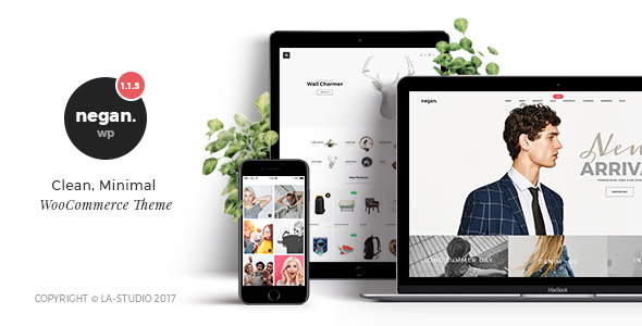 Download Free Negan v1.2.5 – Clean, Minimal WooCommerce Theme