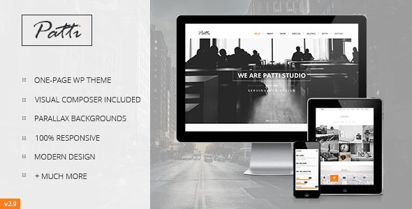 Download Free Patti v2.9.8 – Parallax One Page WordPress Theme