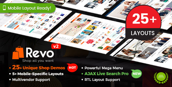 Download Free Revo v2.9.0 – Multi-purpose WooCommerce WordPress Theme