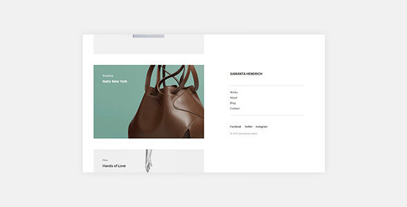 Download Free Samanta v1.0.0 – Minimal Portfolio WordPress Theme