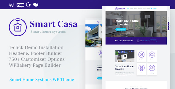 Download Free Smart Casa v1.0 – Home Automation & Technologies Theme