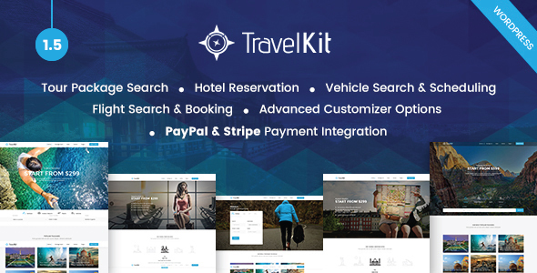 Download Free Travelkit v1.5 – The Full-fledged Tour & Travel Theme