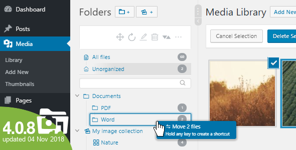 Download Free WP Real Media Library v4.0.8 – Media Categories / Folders