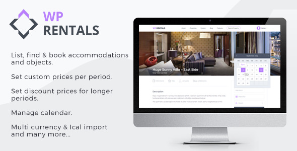 Download Free WP Rentals v2.1 – Booking Accommodation WordPress Theme