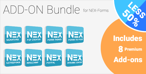 Download Free Add-on Bundle for NEX-Forms v7.2