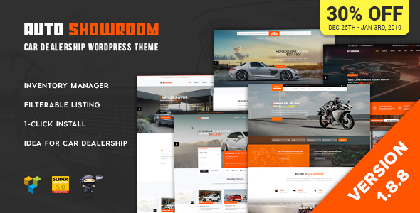Download Free Auto Showroom v1.8.8 – Car Dealership WordPress Theme