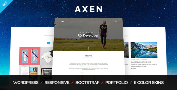 Download Free Axen v1.0.3 – Personal Portfolio WordPress Theme