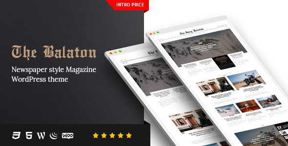 Download Free Balaton v1.0.8 – Newspaper style Magazine WordPress