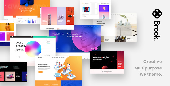 Download Free Brook v1.3 – Creative Multipurpose WordPress Theme