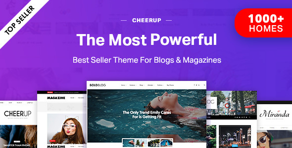 Download Free CheerUp v6.0.2 – Blog / Magazine – WordPress Blog Theme
