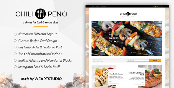 Download Free Chilipeno v1.0.1 – Recipe & Food WordPress Theme Download Free Chilipeno v1.0.1 – Recipe & Food WordPress Theme