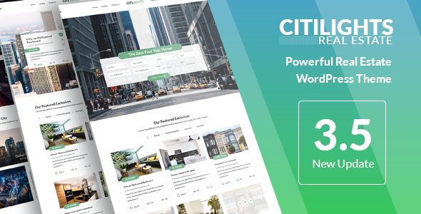 Download Free CitiLights v3.5.5 – Real Estate WordPress Theme