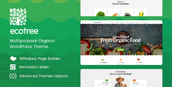 Download Free Ecotree v1.1 – Organic Food WordPress Theme