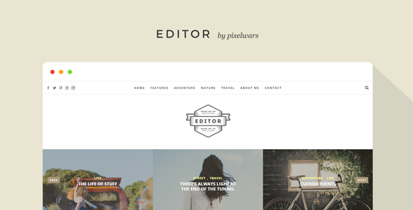 Download Free Editor v1.5.2 – A WordPress Theme for Bloggers