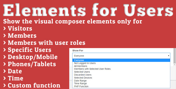 Download Free Elements for Users v1.5.2 – Addon for Visual Composer