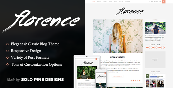 Download Free Florence v1.4 – A Responsive WordPress Blog Theme