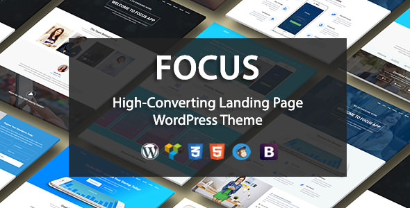 Download Free Focus High v1.1 – Converting Landing Page WordPress Theme