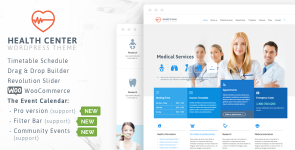 Download Free Health Medical Center v20.0 – Responsive Theme