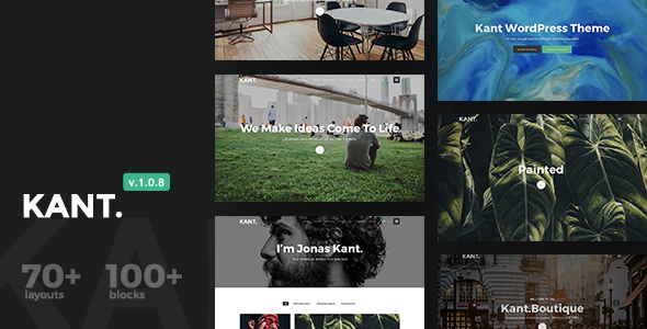 Download Free Kant v1.0.8 – A Multipurpose WordPress Theme for Startups