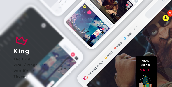 Download Free King v2.5 – WordPress Viral Magazine Theme