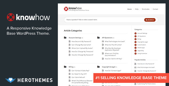 Download Free KnowHow v1.1.16 – A Knowledge Base WordPress Theme