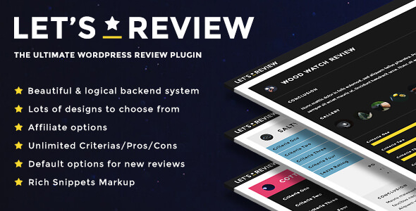 Download Free Let’s Review v2.5.1 – WordPress Plugin With Affiliate Options