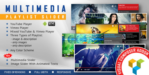 Download Free Multimedia Playlist Slider v1.6.2 – Visual Composer Addon