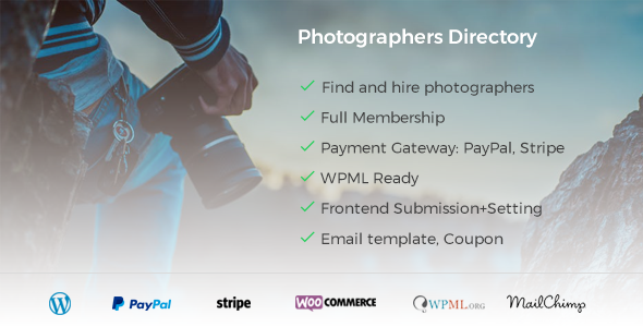 Download Free Photographer Directory v1.0.5 – WordPress Plugin