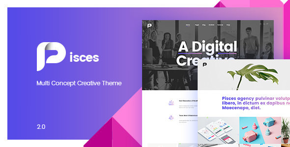 Download Free Pisces v2.0.3 – Multi Concept Creative Theme